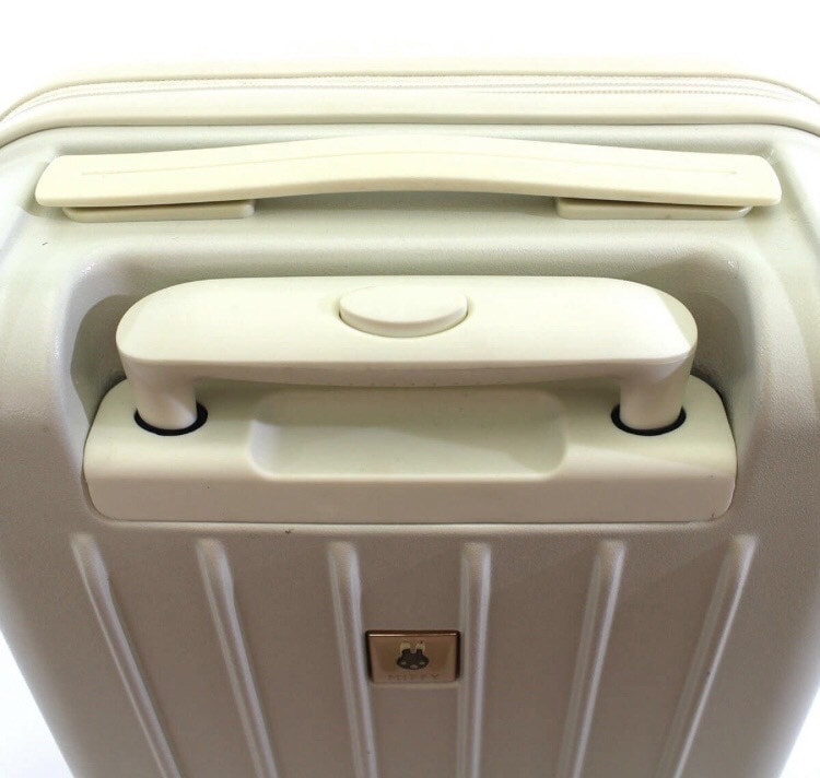 【ミッフィー スーツケース　Sサイズ ジッパータイプ 】ホワイト WH 48