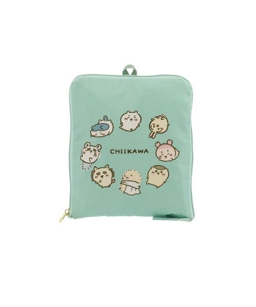 ちいかわ折り畳みボストン　ミントグリーン