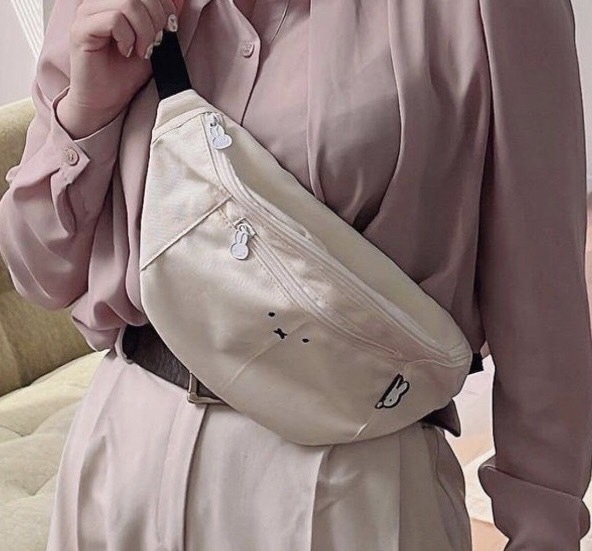 新作！【ウエストポーチ ミッフィー(miffy) 】6049　WH