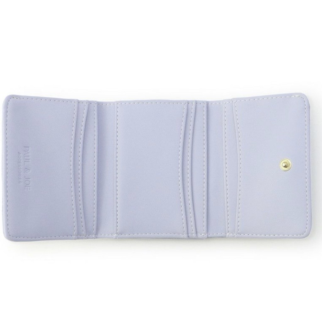 PAUL & JOE(ポール＆ジョー)　口金ミニ財布 エンボススタッズ　スカイ スカイ 口金