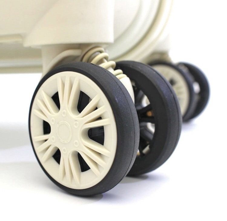 【ミッフィー スーツケース　Sサイズ ジッパータイプ 】ホワイト WH 48