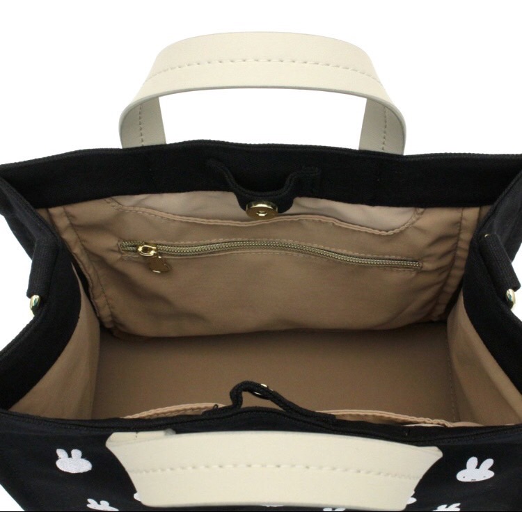 【miffy　monogram】ミッフィー　モノグラムフェイス　帆布２WAYバッグ　6033