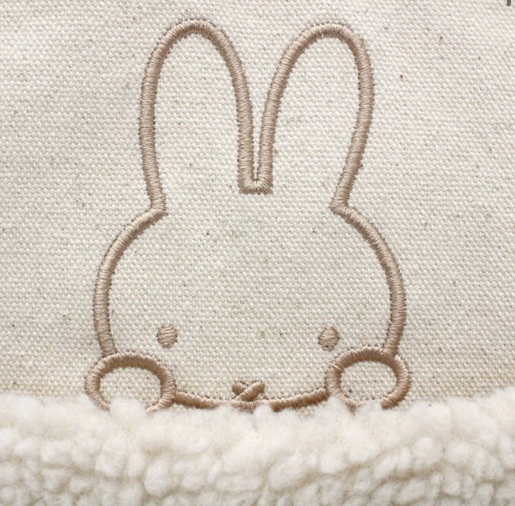 【miffy】ミッフィー　ボア付２WAYトート　6033WH