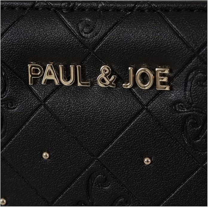 PAUL & JOE　(ポール＆ジョー)　口金ミニ財布 エンボススタッズ　クロ