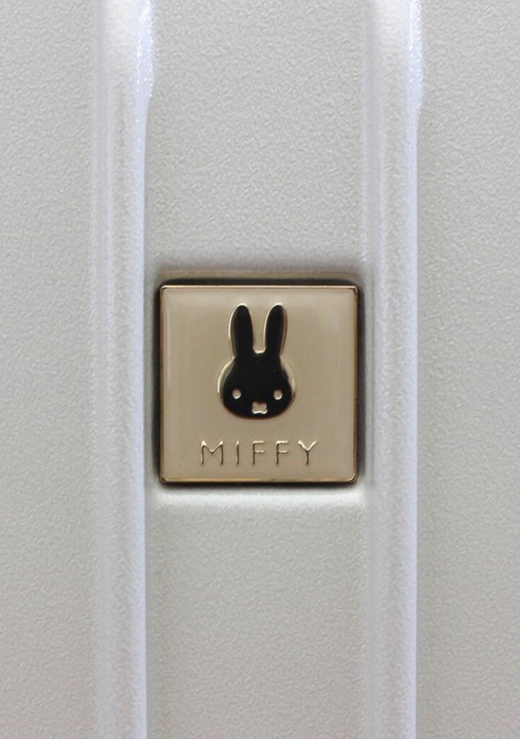 【ミッフィー スーツケース　Sサイズ ジッパータイプ 】ホワイト WH 48