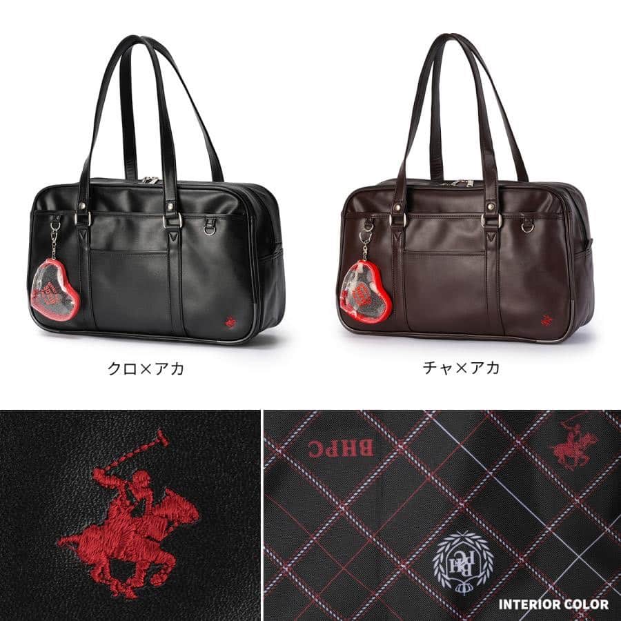 【2026モデル】BEVERLY HILLS POLO CLUB｜スクールバッグ 【BP003ブラック】  BP003（ステラシリーズ・2層式）