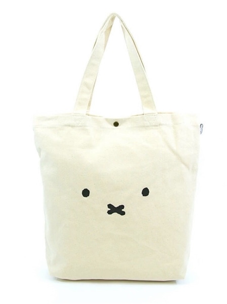 ミッフィ　トートバッグ 　フェイスナチュラル　namida
