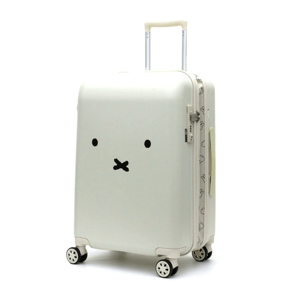 ミッフィー スーツケース　Mサイズ 拡張タイプ　ホワイト