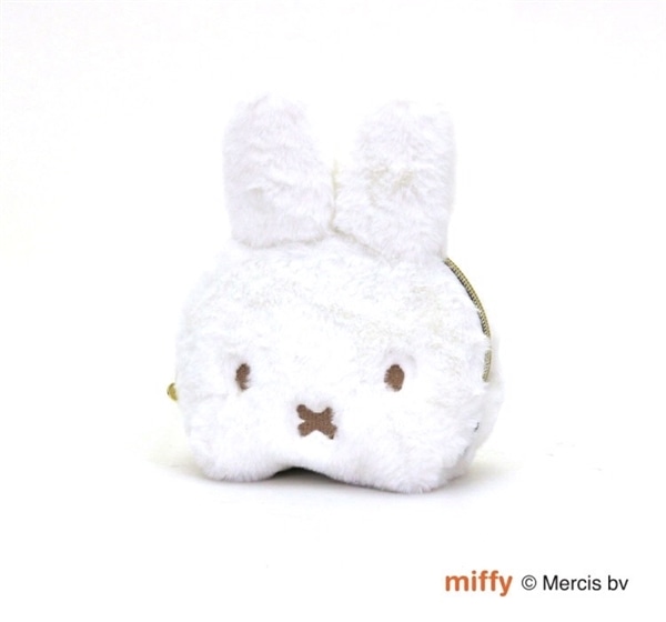 【ミッフィー(miffy)  ポーチ　モコモコファー　7117　 ホワイト】