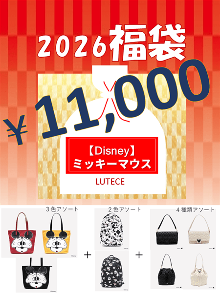 【福袋】ミッキーマウスBAG3点　福袋