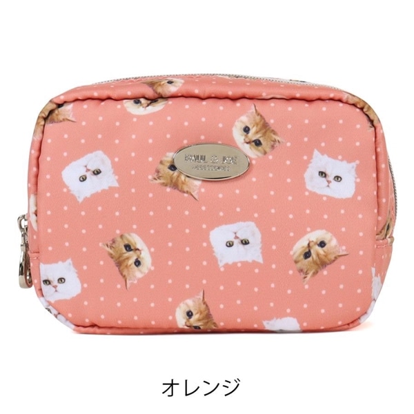 Paul&JOE 【ポールアンドジョー】ポーチ　オレンジ（ピンク系）