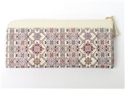 友禅文庫 【L字ファスナー長財布　薄型】ピンク