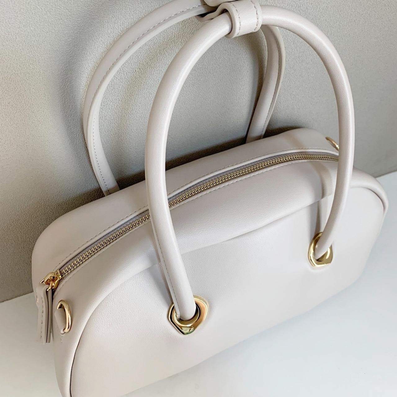 Eyelet wide boston モスグリーン Free