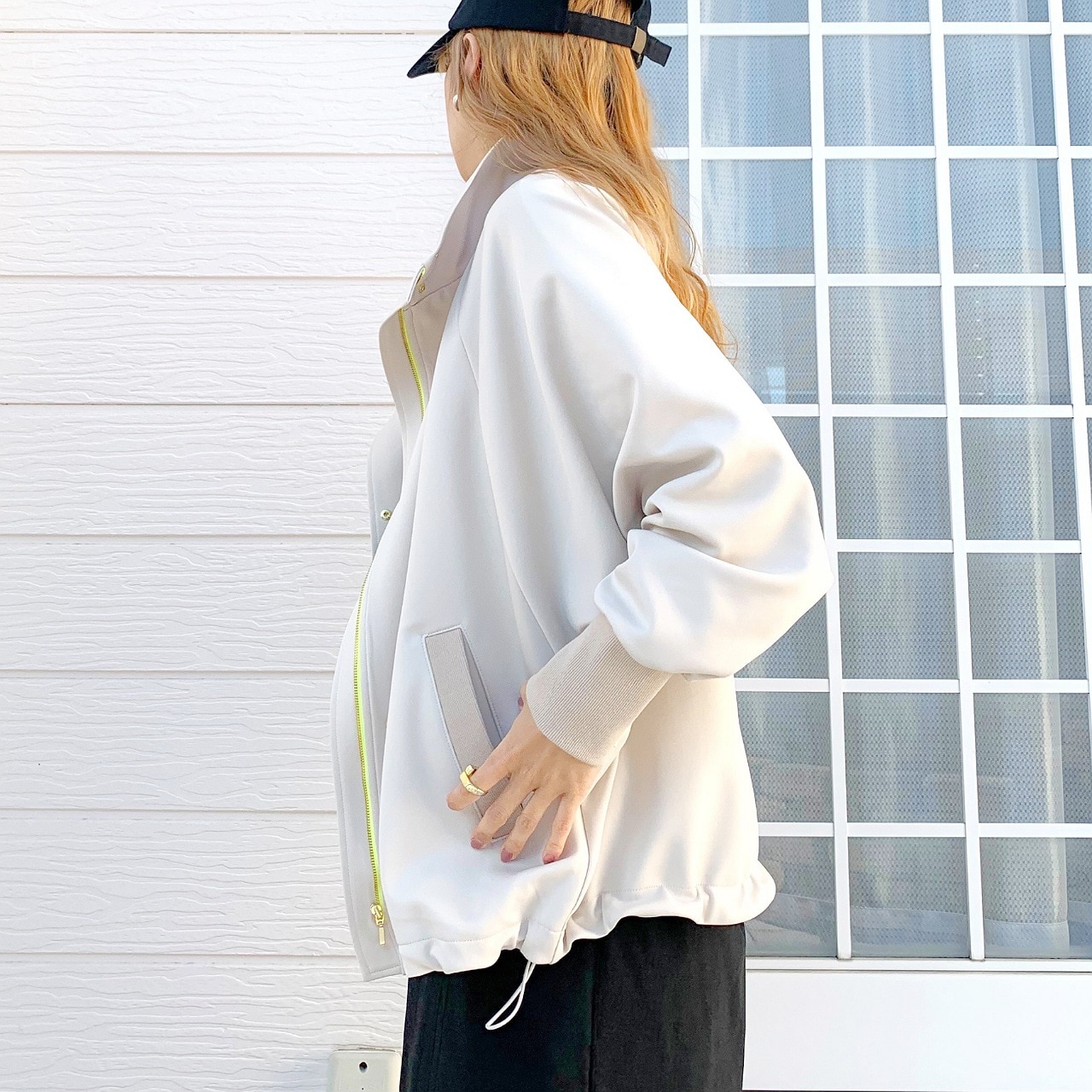 ライトダンボールドルマンブルゾン アイボリー Free