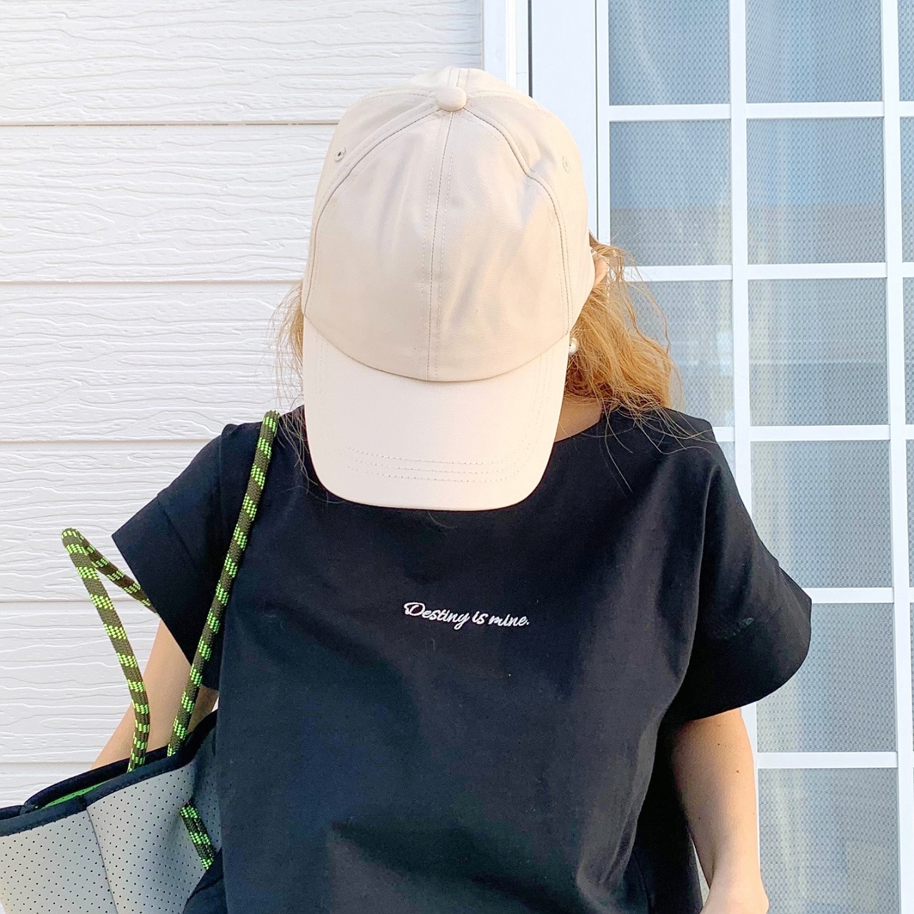 リボンキャップ アイボリー Free