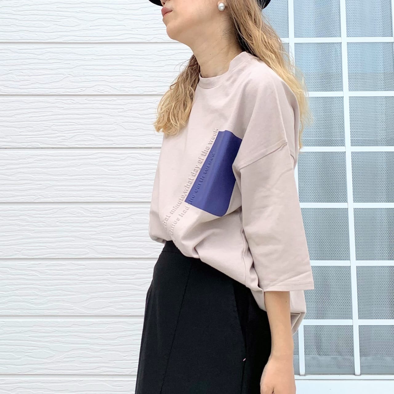 エンボスロゴT ベージュ Free