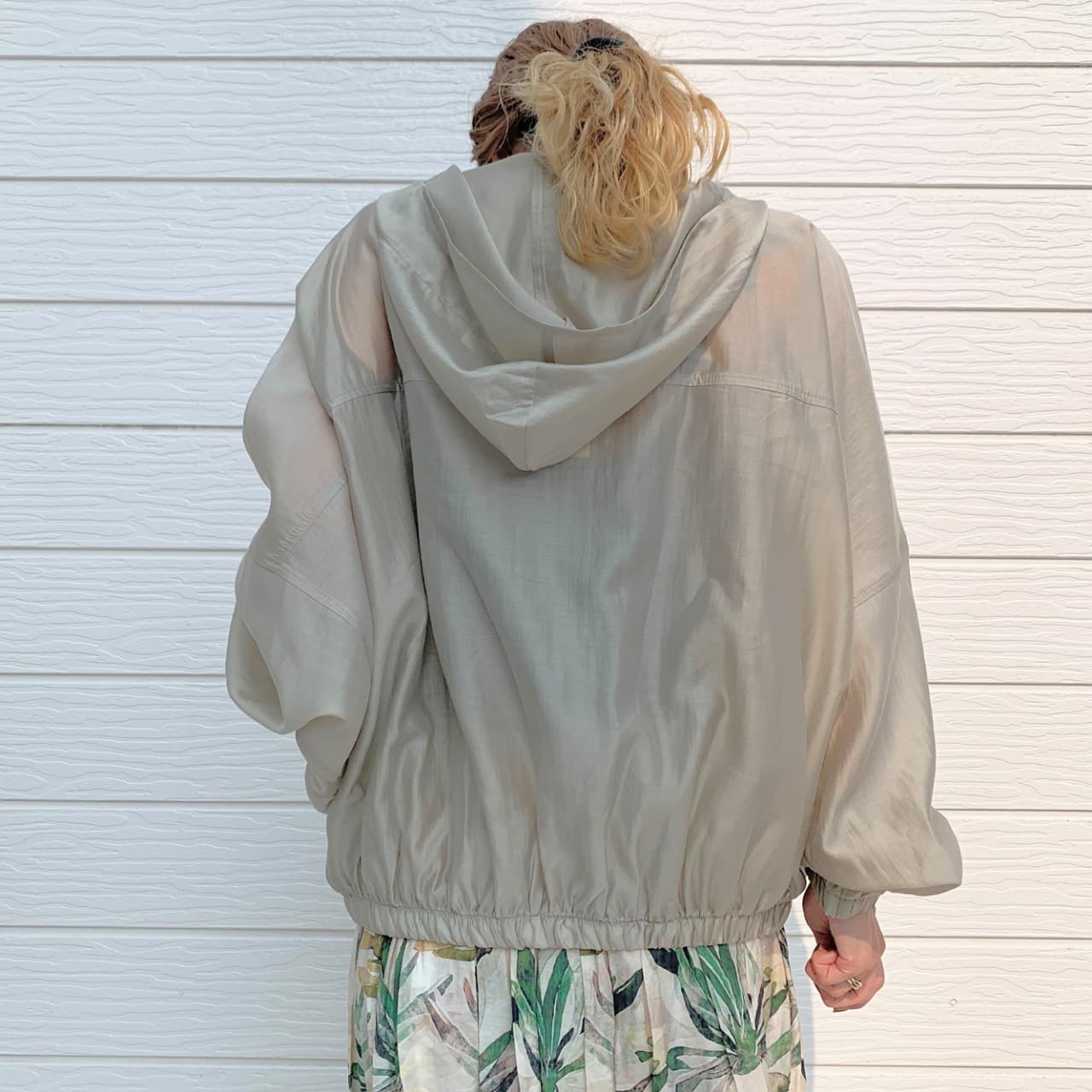 シアーパーカー ベージュ Free