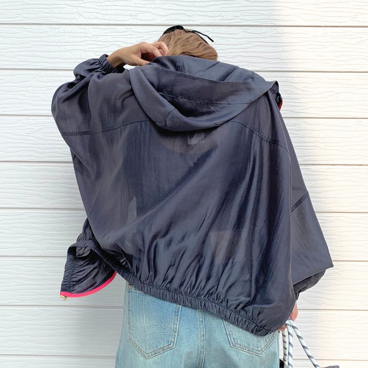 シアーパーカー ネイビー Free
