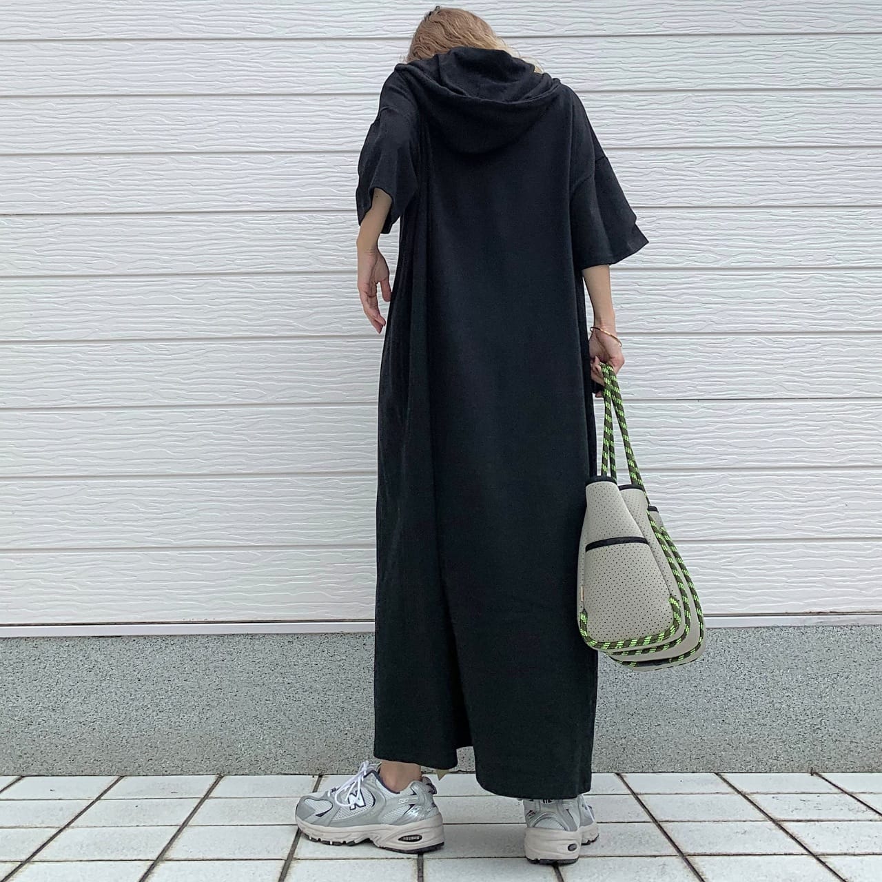 ビッグサイズマキシワンピース ブラック Free