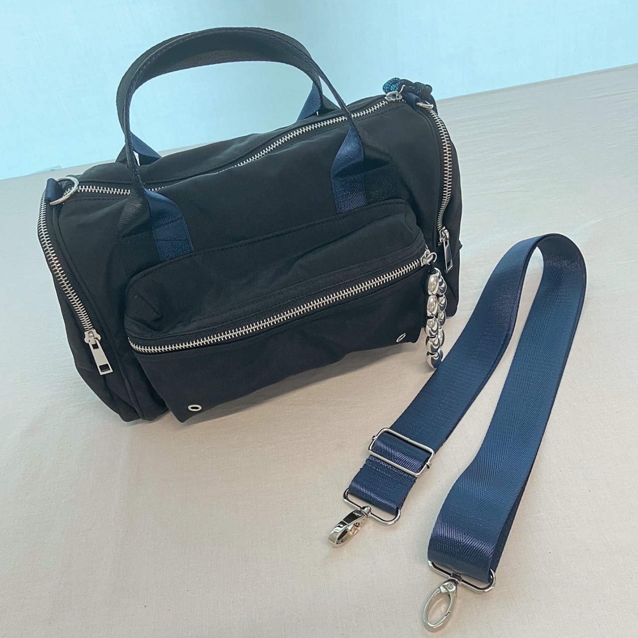 ミリタリーチャームボストン カーキ Free