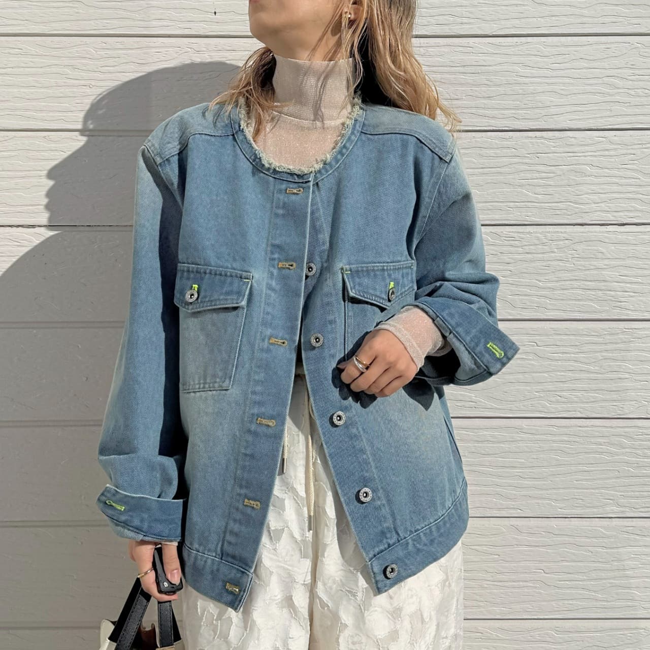 ラメシアーハイネックインナー ベージュ Free