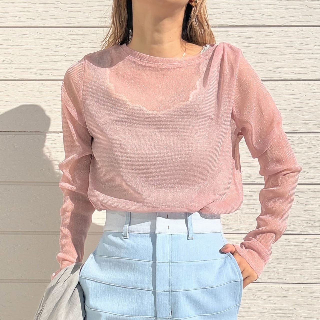 ラメシアーインナー ピンク Free