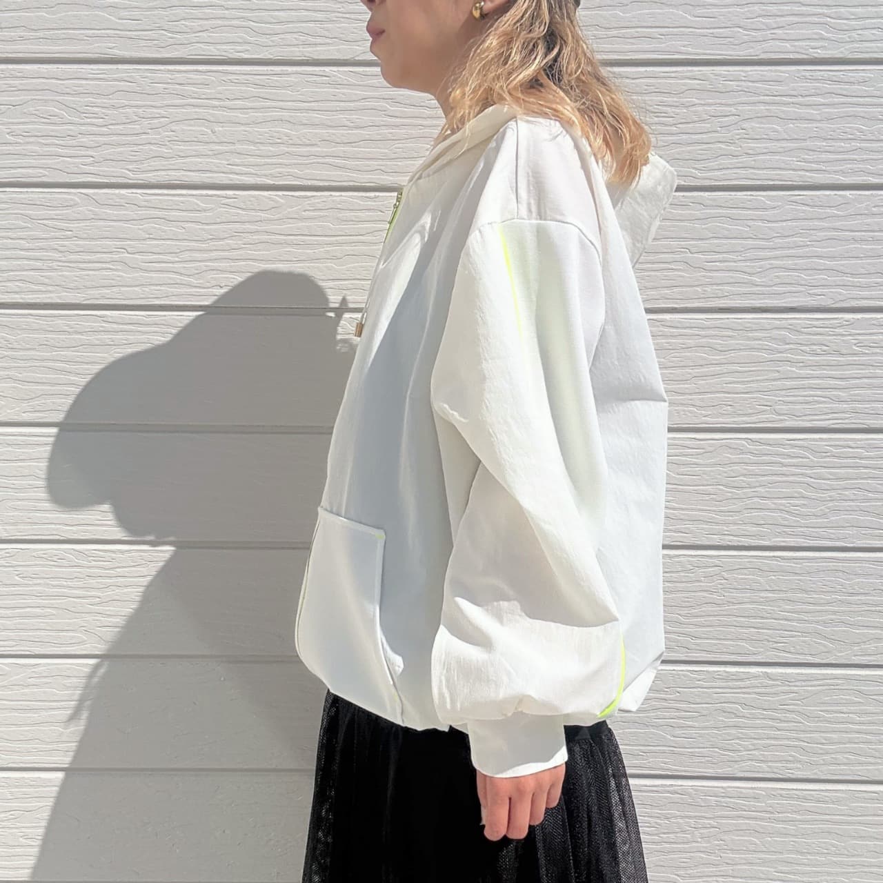 ドッキングバルーンパーカー ホワイト Free