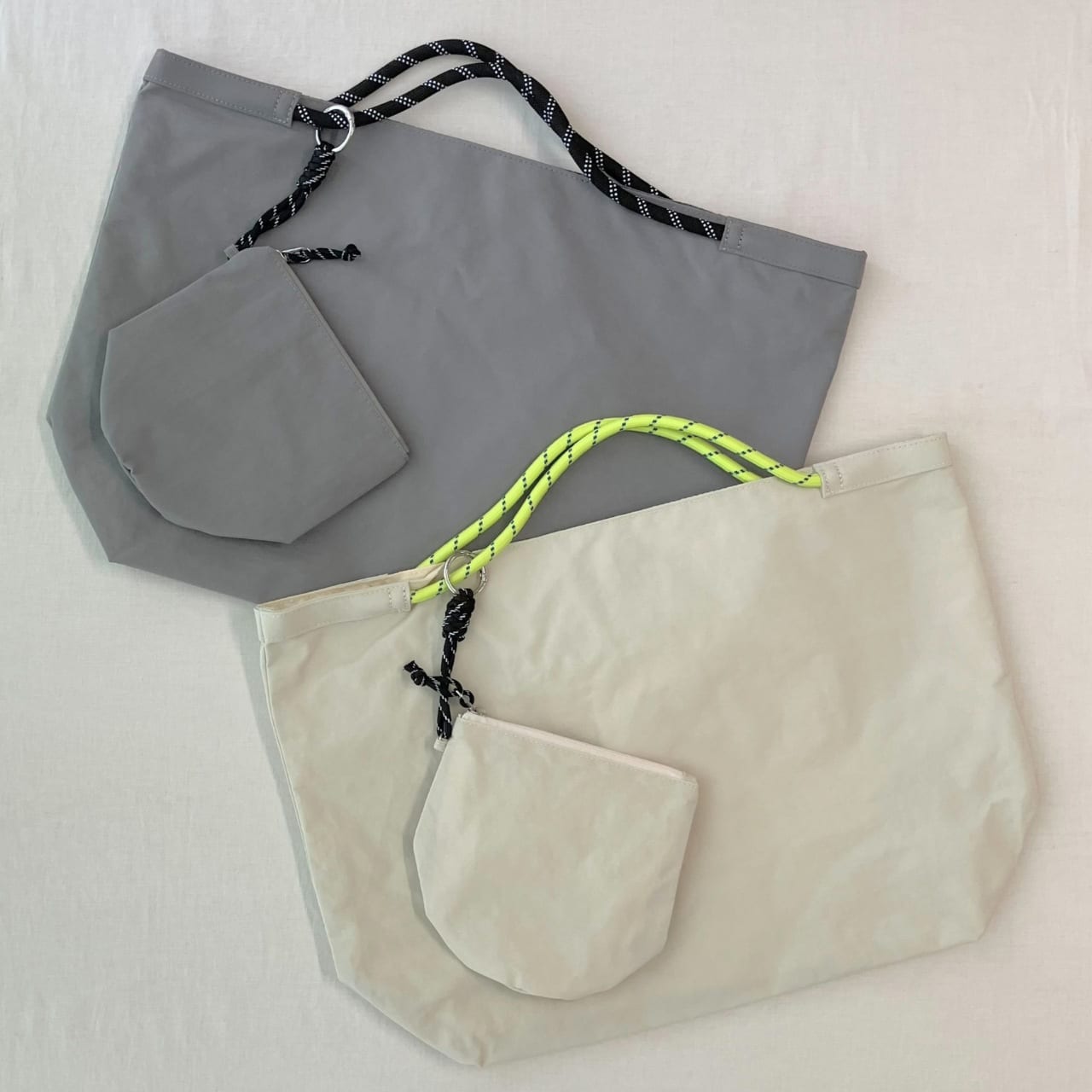 ナイロンパッカブルトート アイボリー Free