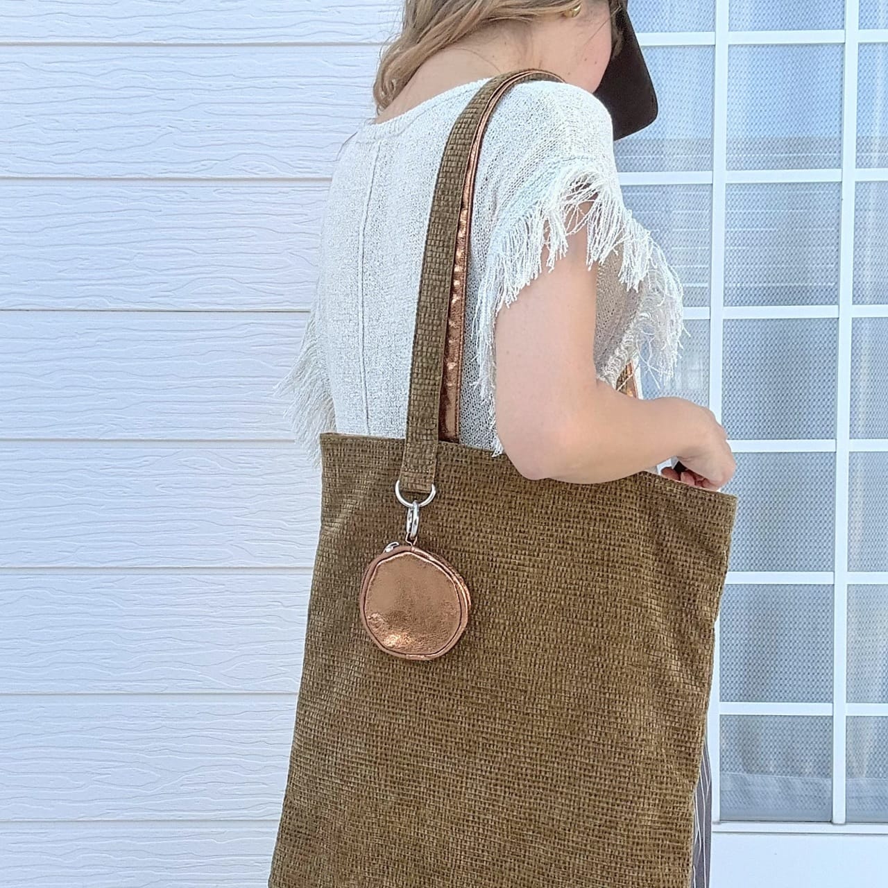 フリンジスリーブニット アイボリー Free