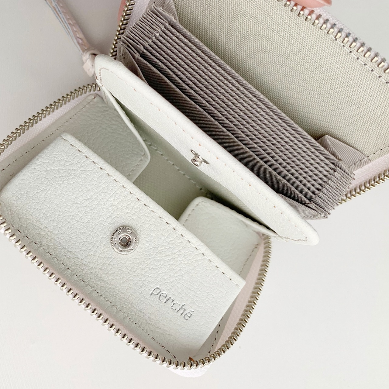 パールクロコジャバラウォレット ピンク Free