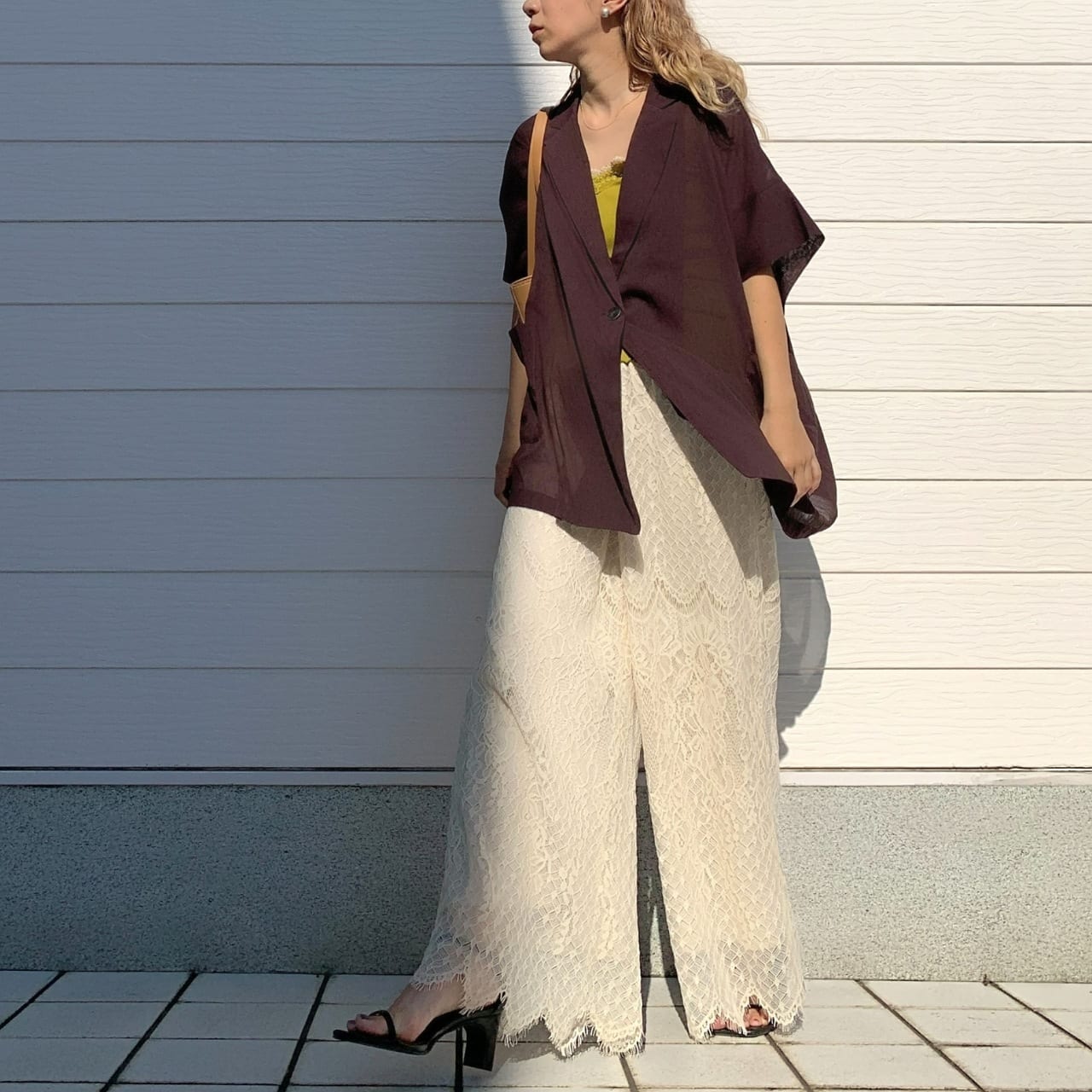 ハイツイストシアージャケット ブラウン Free