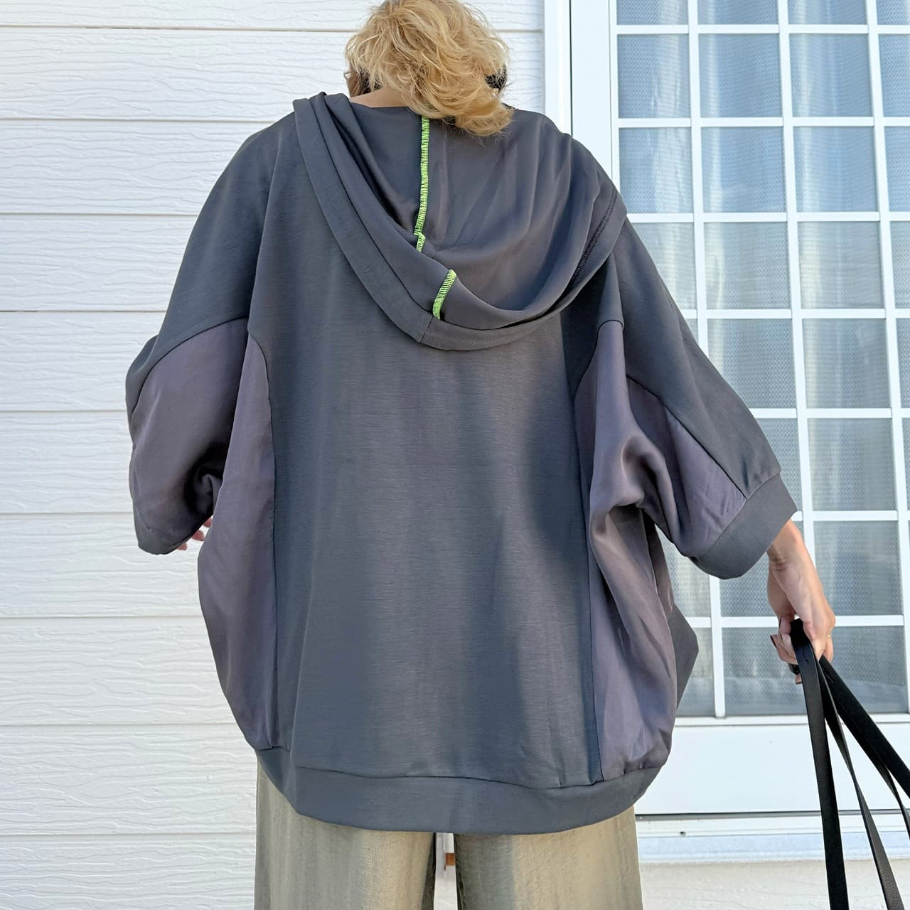ドッキングドルマンパーカー グレー Free