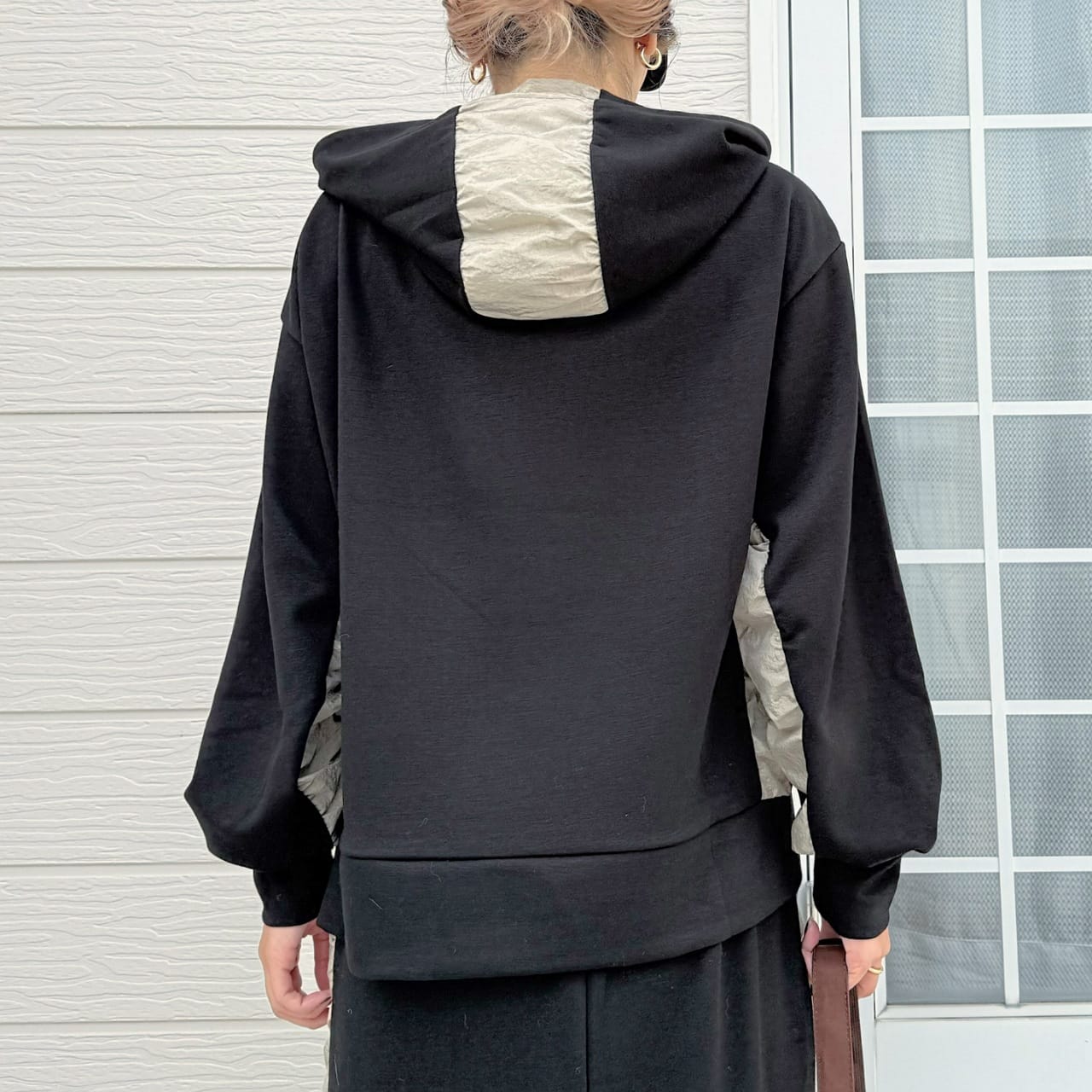 ソフトダンボールドッキングパーカー ブラック Free