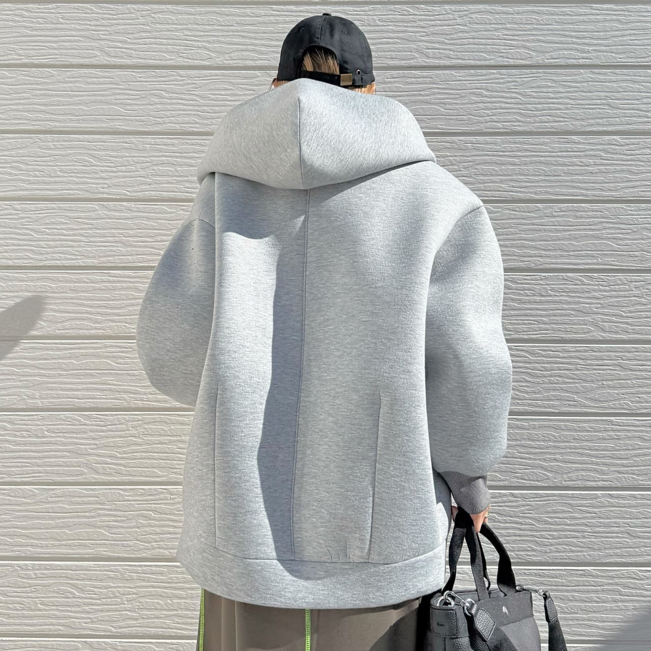 ボンディングパーカー グレー Free