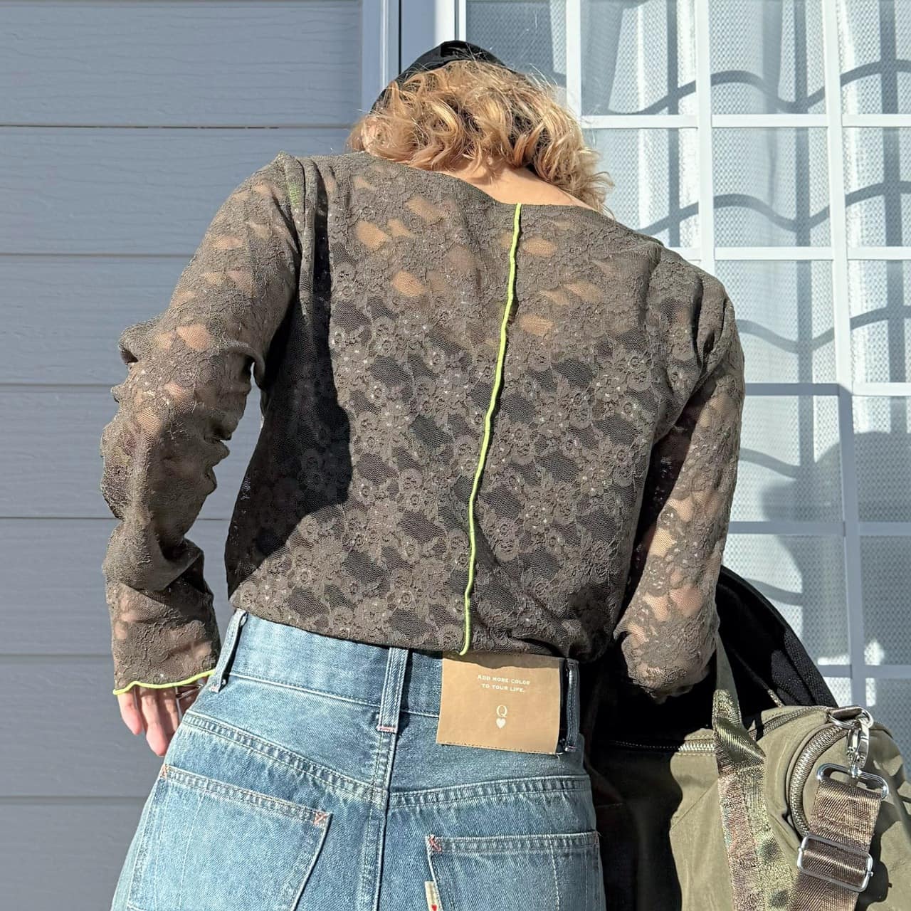 レーシーライントップス ホワイト Free