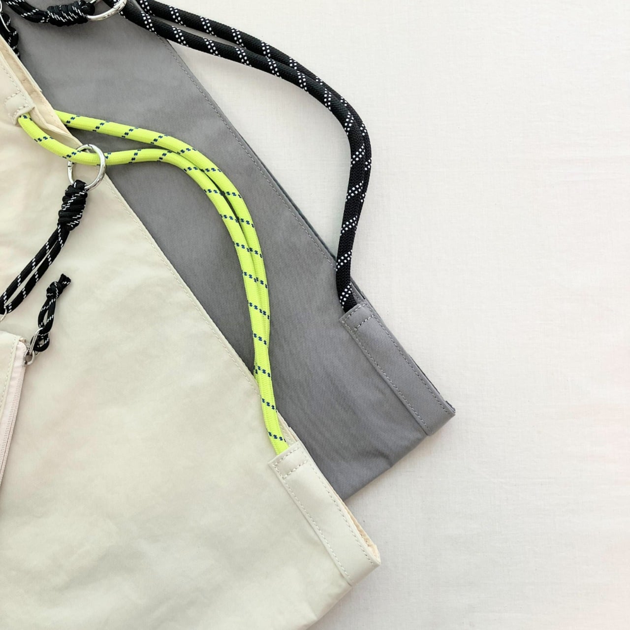 ナイロンパッカブルトート アイボリー Free