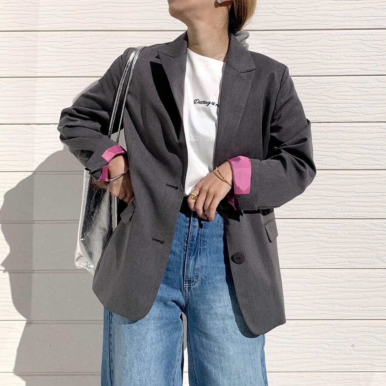 【セットアップ対応アイテム】TRストレッチピークドラぺルジャケット ライトベージュ Free