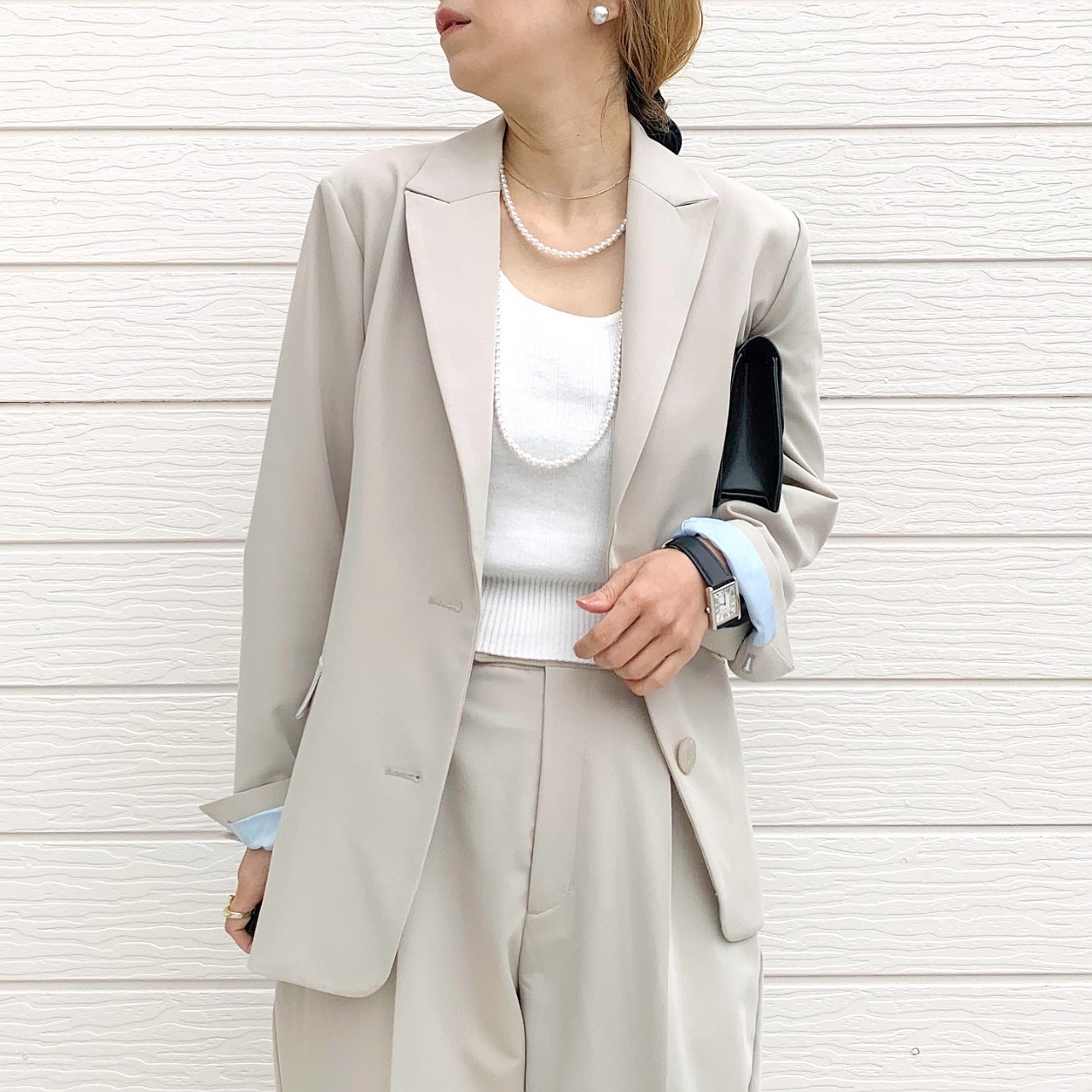 【セットアップ対応アイテム】TRストレッチピークドラぺルジャケット チャコールグレー Free