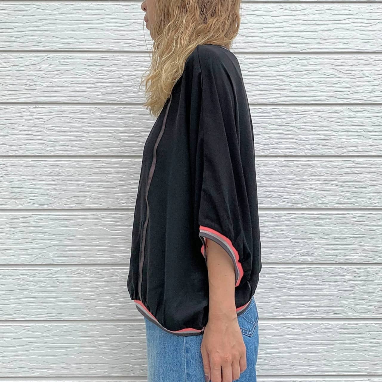 リブネックグログラントップス ホワイト Free