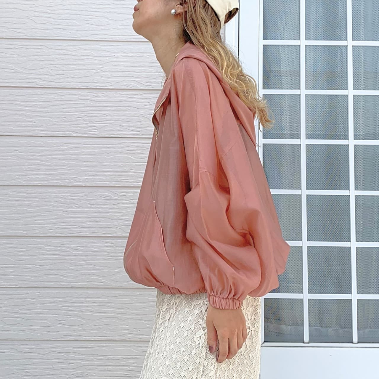 シアーパーカー ベージュ Free