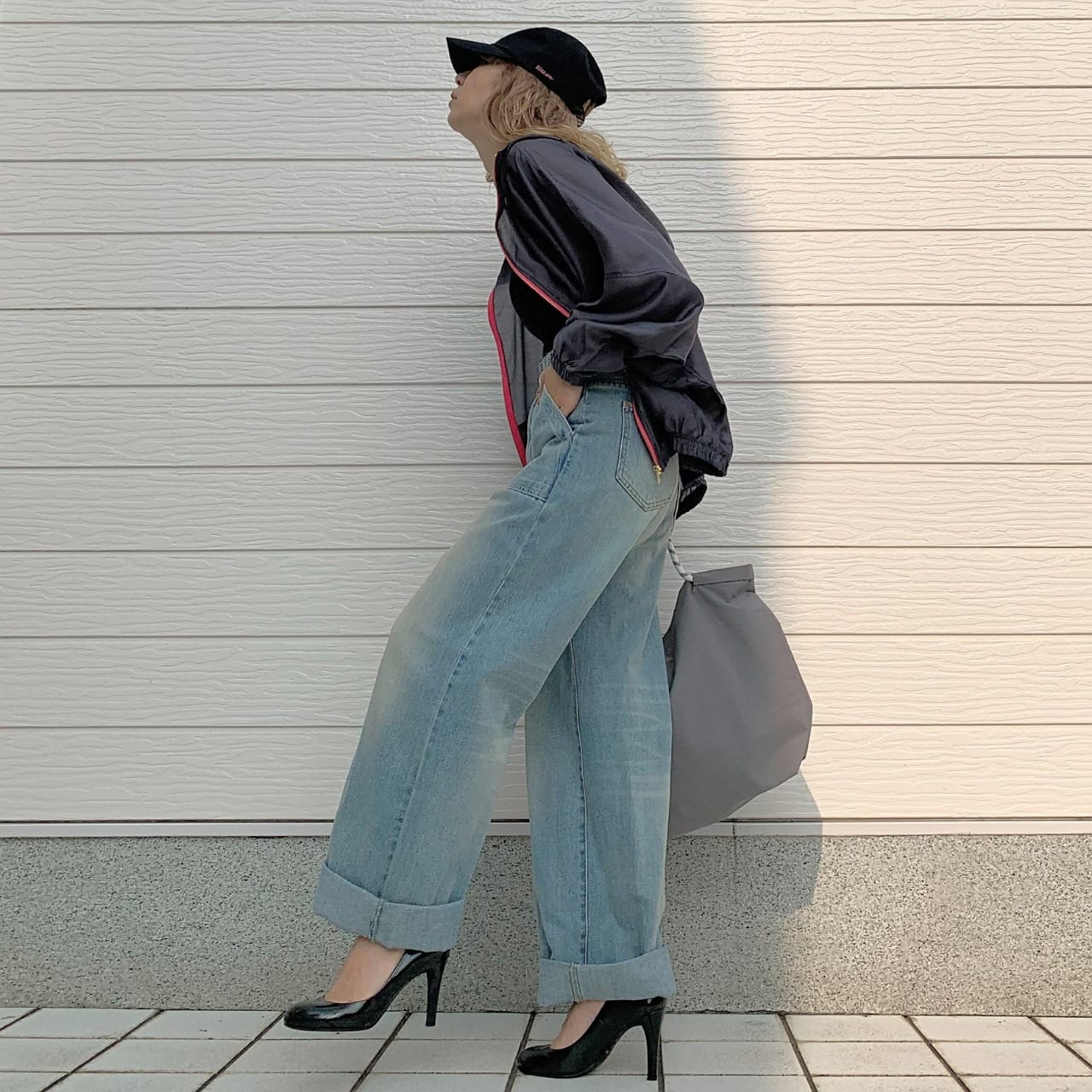 シアーパーカー ネイビー Free