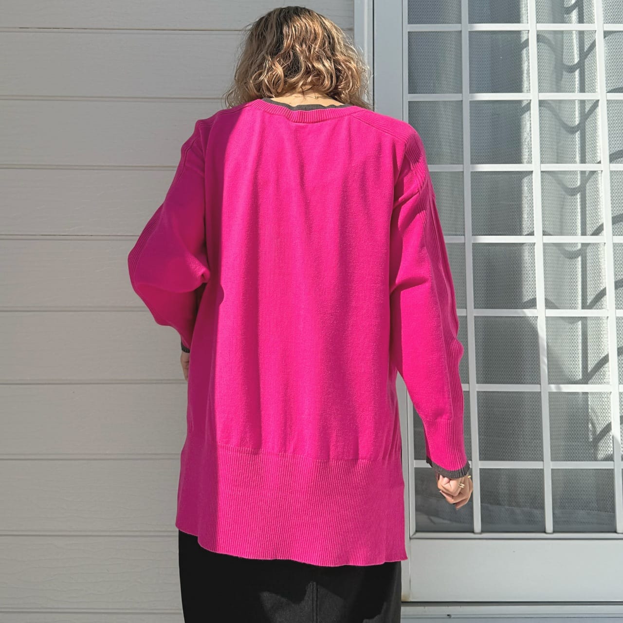 エンボスロゴニット ブラック Free