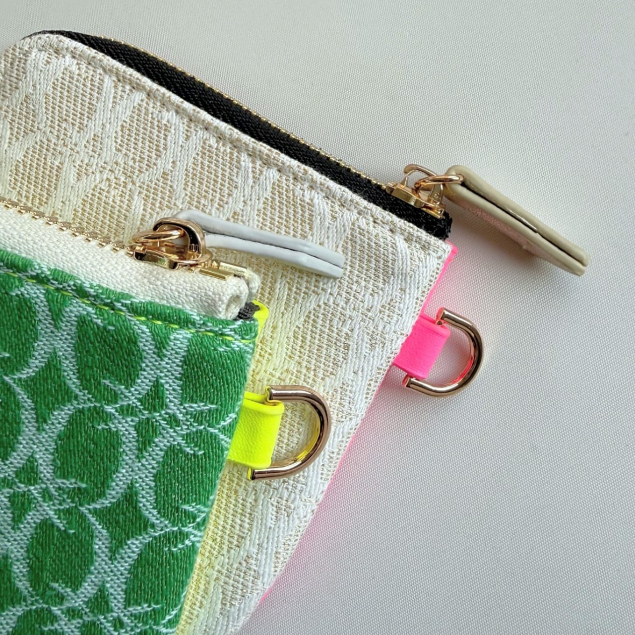 モノグラムミニウォレット グリーン×イエロー Free