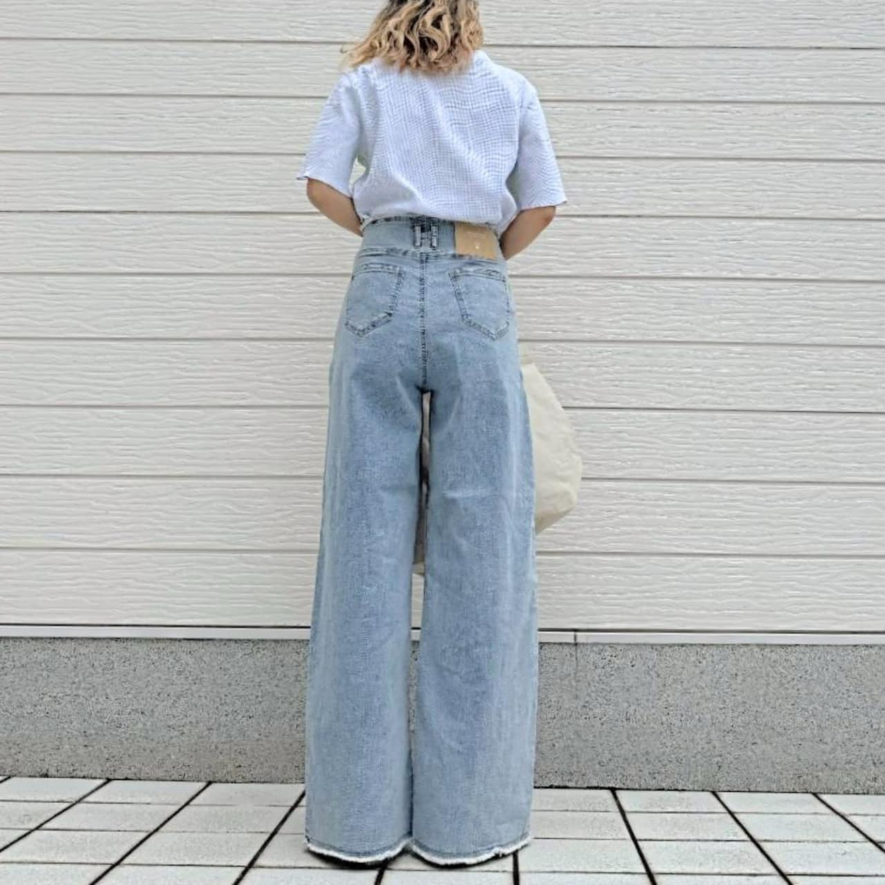 ストレッチデニムパンツ インディゴ Free