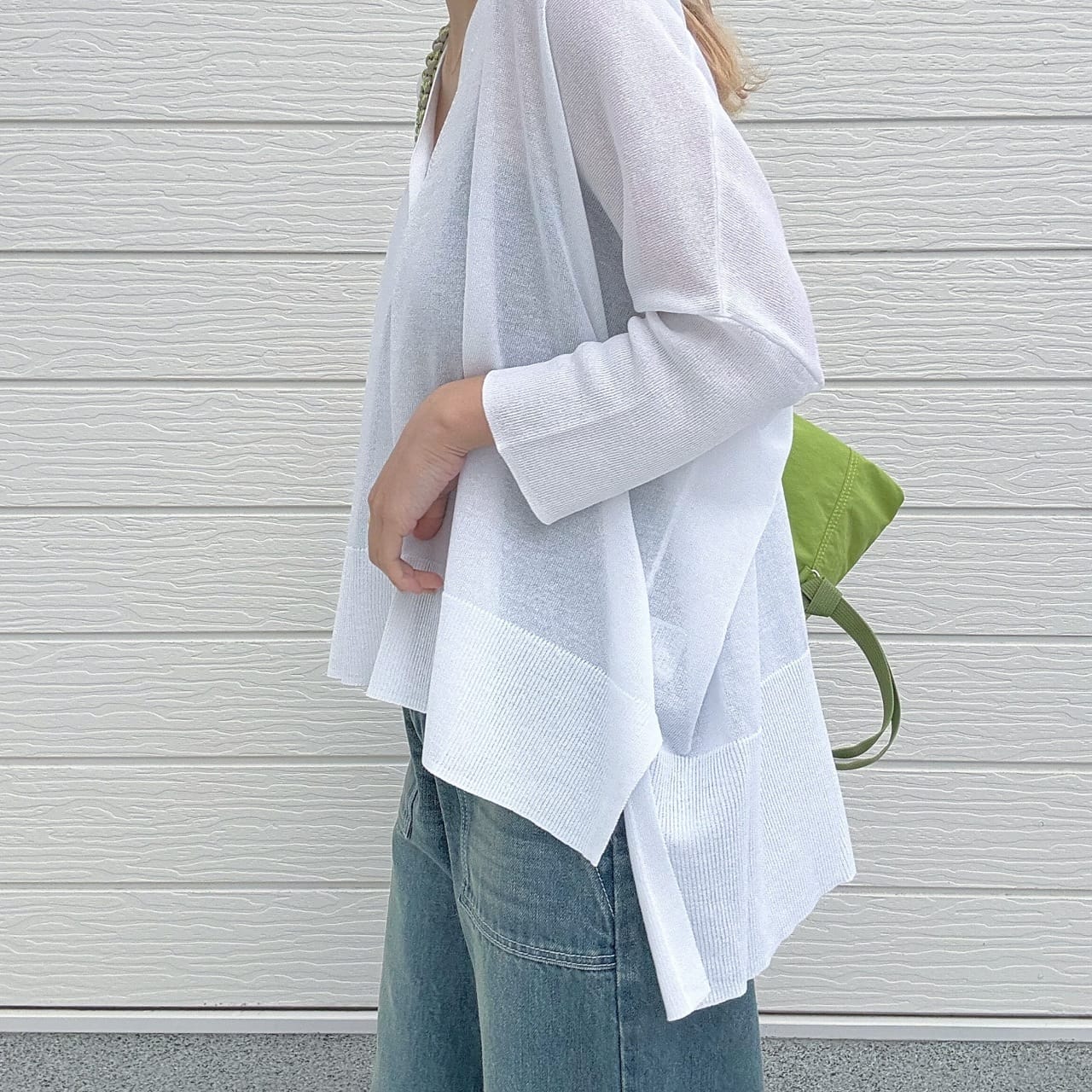 接触冷感BOXカーデ グリーン Free