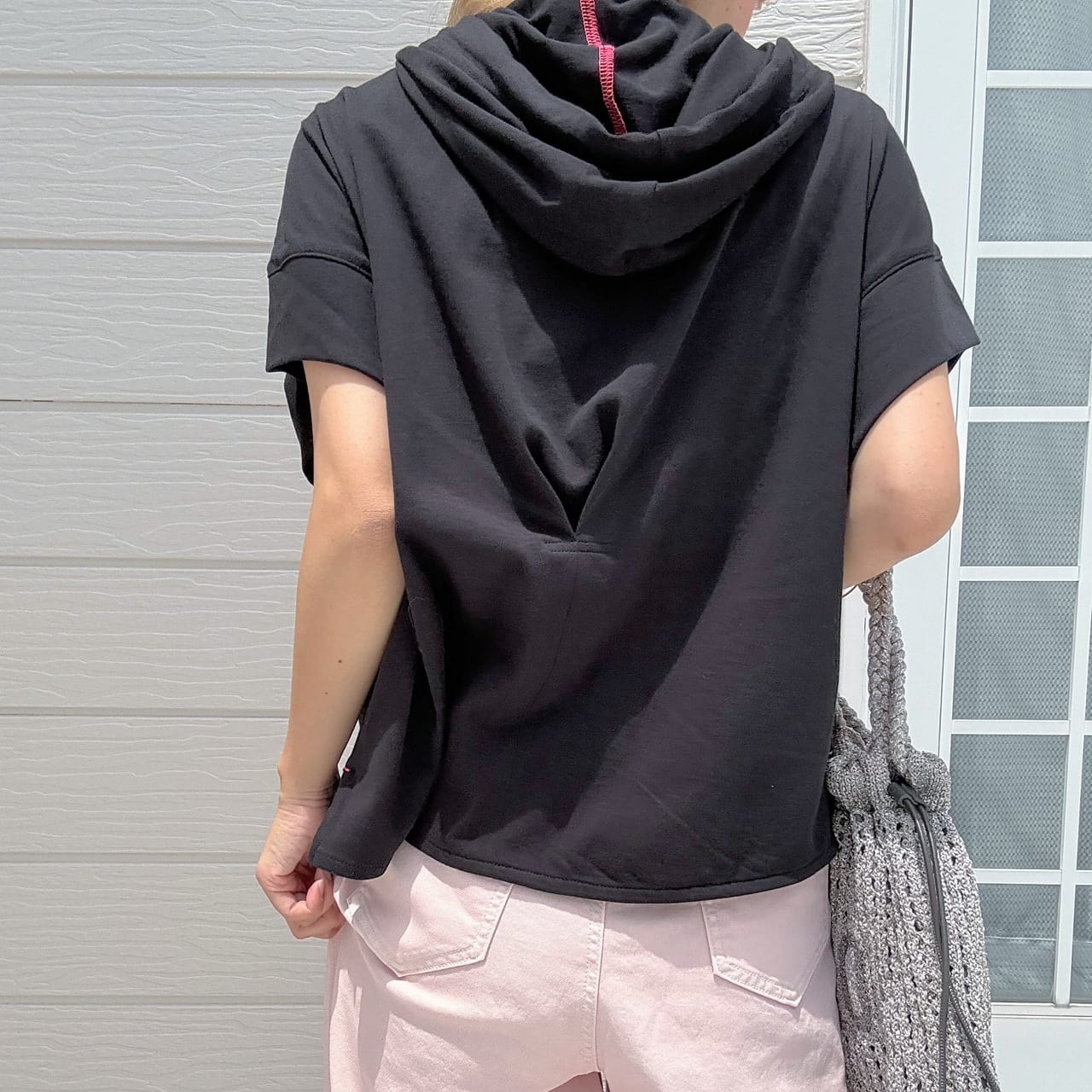 BOXシルエットフーディープルオーバー ホワイト Free