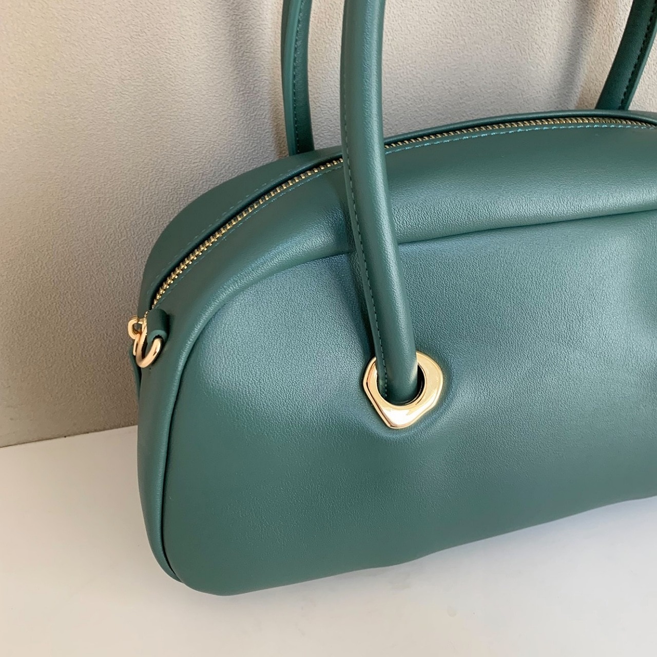 Eyelet wide boston モスグリーン Free