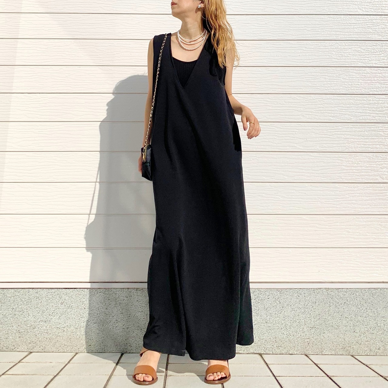 前後2wayリボンセットワンピース ブラック Free