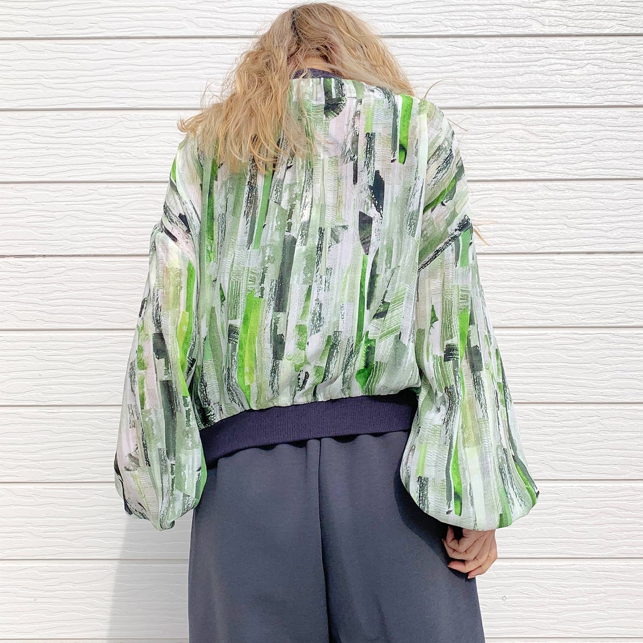 ニュアンスカラーブルゾン ベージュ Free