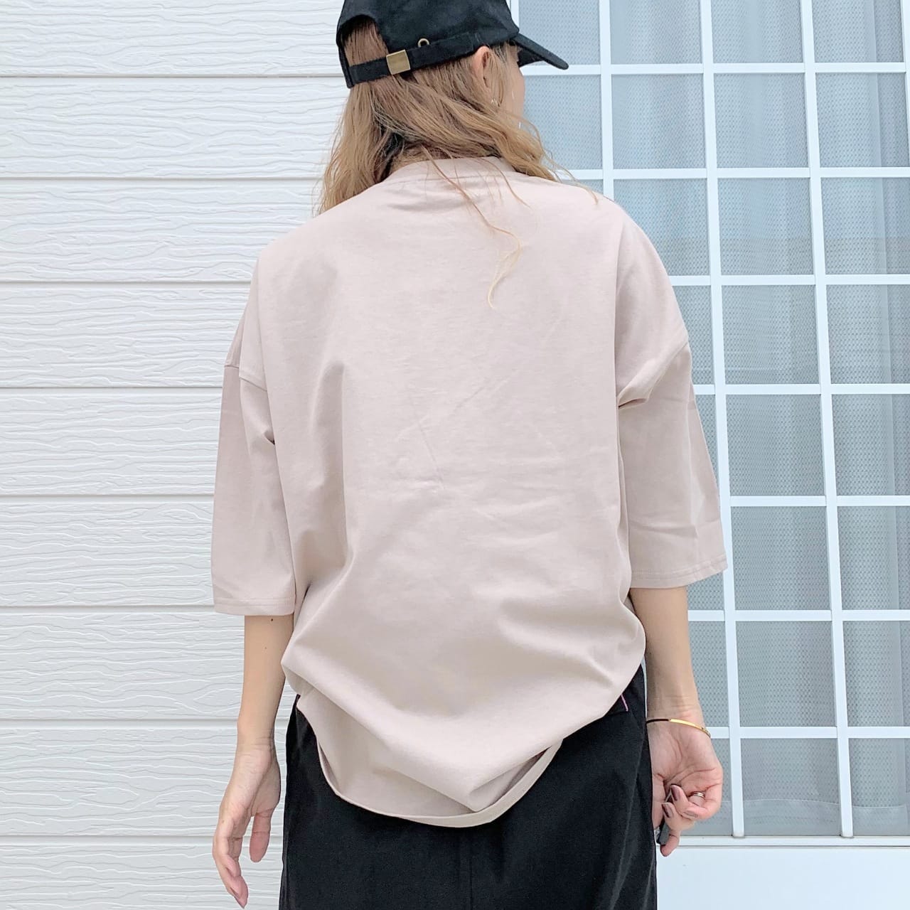 エンボスロゴT ホワイト×イエロー Free